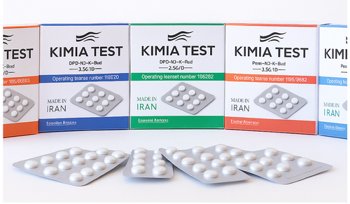 قرص تست کلر استخر بسته یکصد عددی