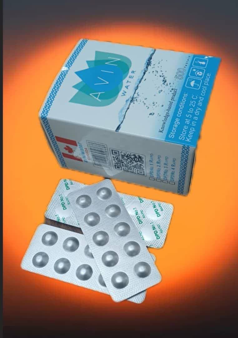 قرص سنجش ازن   DPD NO.4  شرکت اوین واتر کانادا   بسته 500 عددی